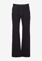 Saint Laurent Loulou Straight-Leg Jeans Black 837398Y29WA_1294