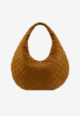 Saint Laurent Icare Quilted Suede Hobo Bag Caramel 858160AAF9P_2916