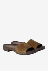 Miu Miu Patent Leather Sandals Brown  5Z425EFA030Z5O_F0401