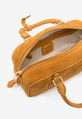 Miu Miu Arcadie Suede Tote Bag Brown  5BB142VOON2CS4_F0R55