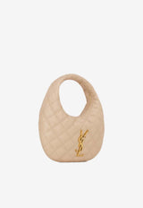 Saint Laurent Icarino Quilted Nappa Hobo Bag Beige 851689AAANG_2721