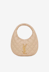 Saint Laurent Icarino Quilted Nappa Hobo Bag Beige 851689AAANG_2721