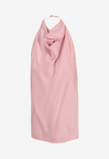 Stella McCartney Satin Halterneck Top Pink 6T02703FU302_5650