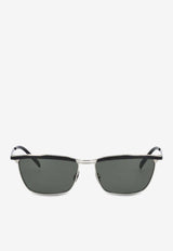 Saint Laurent Joe Rectangular Sunglasses Gray 843043Y9969_8100