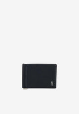 Saint Laurent Bi-Fold Leather Wallet Black 863631AAELP_1000