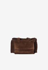 Miu Miu Utilitaire Suede Shoulder Bag Brown  5BG335VPOO2CSS_F0003