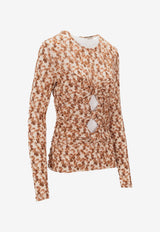Isabel Marant Gladice Printed Top Multicolor HT0705FAC3K01I_10OE
