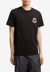 Moncler Logo Patch Crewneck T-shirt Black L10918C0002089AYW_999
