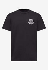 Moncler Logo Patch Crewneck T-shirt Black L10918C0002089AYW_999
