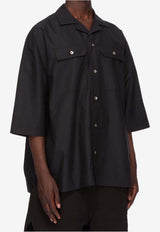 Rick Owens Magnum Tommy Short-Sleeved Shirt Black DU01E3290CVS_09