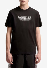 Moncler Printed Logo T-shirt Black L10918C0002289AYW_999