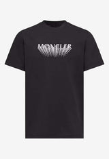 Moncler Printed Logo T-shirt Black L10918C0002289AYW_999