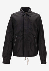 Rick Owens DRKSHDW Concealed Zip-Up Jacket Black DU02E7775NCV_09