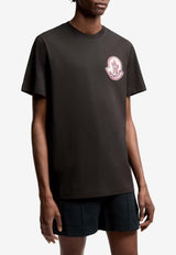 Moncler Logo Printed T-shirt Black L10918C0003489B8U_999