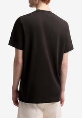 Moncler Chalk Logo Print T-shirt Black L10918C0003589AUG_999