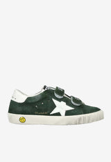 Golden Goose DB Kids Boys Old School Suede Sneakers Dark Green GJF00847F006904_35859