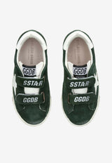 Golden Goose DB Kids Boys Old School Suede Sneakers Dark Green GJF00847F006904_35859
