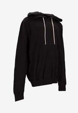 Rick Owens DRKSHDW Oversized Hooded Sweatshirt Black DU02E7262FSLP_09