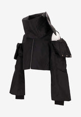 Rick Owens DRKSHDW Convertible Puffer Jacket Black DU02E7777NCV_09