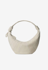 Lemaire Fortune Croissant Nubuck Leather Shoulder Bag Sage BG0071LL0189_GR012