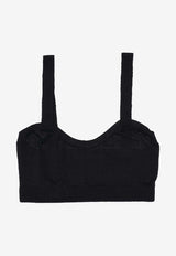 P.A.R.O.S.H. Babystretch Knit Bralette Black D500696BABYSTRETCH_013