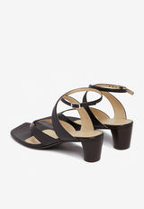 Lemaire 50 Nappa Leather Thong Sandals Dark Brown FO0251LL0023_BR490