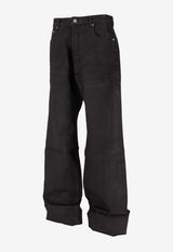 Rick Owens DRKSHDW Geth Wide-Leg Jeans Black DU02E7351BW_99X