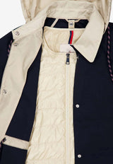 Moncler Begonia Logo-Patched Jacket Navy L10931A000455996A_742