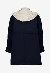 Moncler Begonia Logo-Patched Jacket Navy L10931A000455996A_742