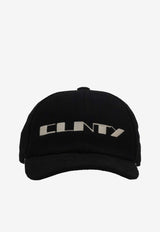Rick Owens DRKSHDW Cunty Baseball Cap Black DA02E7478BMOEM6_0908