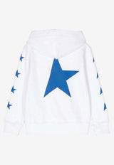 Golden Goose DB Kids Boys Star-Print Hooded Sweatshirt White GYP01270P000904_11796