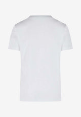 Moncler Logo Patch Crewneck T-shirt White L10938C0001789B8Y_00A