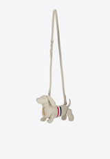 Thom Browne Mini Hector Crossbody Bag in Grained Leather Cream FAP514A00198_250