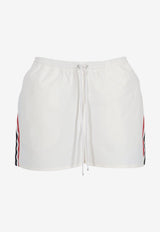 Thom Browne Tech Track Shorts White FTC520UF1066_100