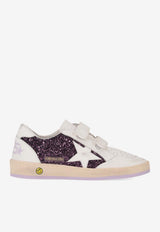 Golden Goose DB Ballstar Strap Glittered Low-Top Sneakers Multicolor GTF00501F007446_45327