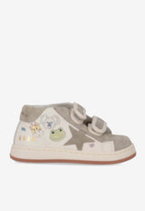 Golden Goose DB Kids June Suede Star Low-Top Sneakers Multicolor GJF00386F006107_10421