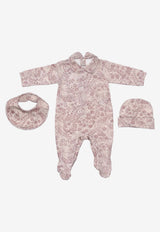 Golden Goose DB Kids Babies Floral Print Gift Set - Set of 3 Pink GBP02487P002193_83131