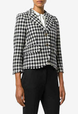 Thom Browne Houndstooth Cropped Blazer Monochrome FBC010T02284980