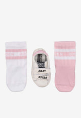 Golden Goose DB Baby Girls School Set with Logo White GIF00534F007129_11410