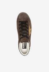 Golden Goose DB Kids Super-Star Suede Low-Top Sneakers Brown GWF00102F008100_55736