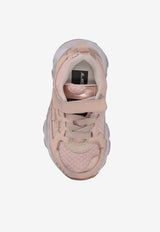 Golden Goose DB Kids Girls Lightstar Leather and Mesh Sneakers Pink GJF00724F007609_25778