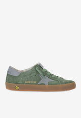Golden Goose DB Girls Super-Star in Suede Sneakers Green GYF00101F007423_35930