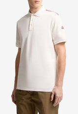 Moncler Logo Patch Polo T-shirt White L10918A0003189A16_034