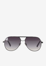 Golden Goose DB Aviator Carter Metal Sunglasses Purple GUA00670A000776_60630