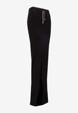 Rick Owens Soft Edfu Maxi Skirt Black DS02E7337JDB_09