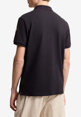 Moncler Logo Patch Polo T-shirt Blue L10918A0003189A16_77X