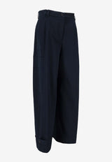 P.A.R.O.S.H. Cedro Cargo Buttoned Pants Blue D232462CEDRO_012