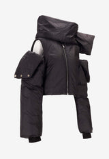 Rick Owens Concordians Convertible Cropped Jacket Black DS02E7727NP_09