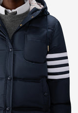 Thom Browne 4-bar Stripes Puffer Jacket Blue FBD076XF1095_415