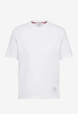 Thom Browne 4-bar Stripes Crewneck T-shirt White FJS207A00050_100